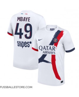 Günstige Paris Saint-Germain Ibrahim Mbaye #49 Auswärtstrikot 2025-26 Kurzarm